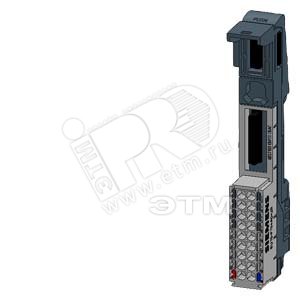 Блок базовый SIMATIC ET 200SP BU15-P16 A0 2B тип А0 втычные клеммы без дополнительных клемм - SIEMENS