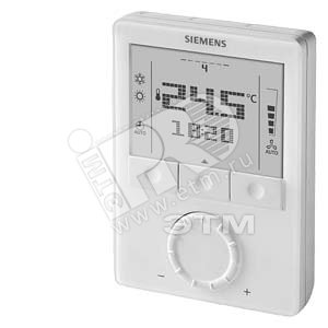 S55770-T343 Термостат комнатный RDG160T - AC 24 V for fan coil units (3-speed or ECM fan) universal applications and heat pump applications.7-day timeswitch. Outputs DC 0..10V or ON/OFF - SIEMENS