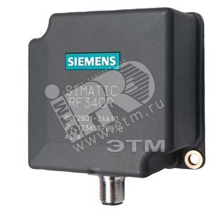 SIMATIC RF300 READER RF340R (RF300+ISO15693) WITH RS422-INTERFACE (3964R) IP 67, -25 UP TO +70 DGR/C, 75 X 75 X 41 MM WITH INTEGRATED ANTENNA - SIEMENS