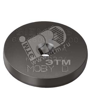 MOBY D МОБИЛЬНЫЙ НОСИТЕЛЬ ДАННЫХ MDS D324 KNOP, ДИАМЕТР 27 MM X ВЫСОТА 4 MM, ПАМЯТЬ ПОЛЬЗОВАТЕЛЯ 992BYTE EEPROM, ISO 15693, IP 67, - SIEMENS