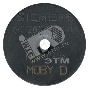 MOBY D / RF300 ISO MOBILE DATA MEMORY MDS D424 ACCORDING ISO 15693 BUTTON, 2000 BYTE FRAM, -25 UP TO +85 DGR/C, D= 27 MM X 4 MMPROT.MODE IP67 MIN. ORDER QUANTITY 20 PCS - SIEMENS