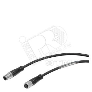SIMATIC RF300/600 CONNECT. CABLE, PREASSEMBLED, BETWEEN ASM 456, RF160C, RF170C, RF18XC AND READER OR EXTENSION CABLE FOR ASM 456, RF170C OR RF18XC WITH MOBY D/E/I/U, RF300/600, PUR, CMG, TRAILING, LENGTH 2 M - SIEMENS