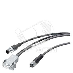 SIMATIC RF300 CONNEC. CABLE, PREFABRICATED, BETWEEN RF380R AND PC (RS232), PUR, CMG, TRAILING, LENGTH 5 M (6GT2891-4KH50) - SIEMENS