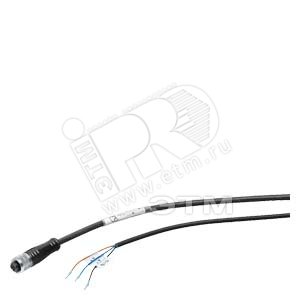 SIMATIC RF200 IO-LINK CONNECTING CABLE, PREASSEMBLED, BETWEEN IO-LINK MASTER A. READER, M12 4 WIRE AND OPEN END, PUR, LENGTH 10 M - SIEMENS