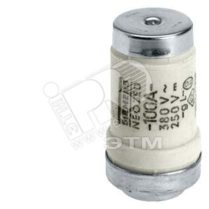 NEOZED Вставка плавкая 400В GL размер D03 80A для защиты кабелей и линий (5SE2280) - SIEMENS