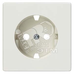5UH1065 DELTA STYLE, ТИТАНОВО-БЕЛЫЙ НАКЛАДКА РОЗЕТКИ SCHUKO С КРЫШКОЙ 68X68MM