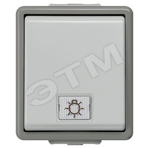 5TA4711 DELTA FLACHE ВЫКЛЮЧАТЕЛЬ 10А 250В НАВЕСНОГО МОНТАЖА IP44 С ЗАЩИТОЙ ОТ БРЫЗГ  С КОНТРОЛЬНОЙ Л - SIEMENS