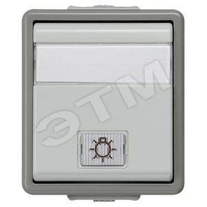 5TA4726 DELTA FLACHE ВЫКЛЮЧАТЕЛЬ 10А 250В НАВЕСНОГО МОНТАЖА IP44 С ЗАЩИТОЙ ОТ БРЫЗГ  С КОНТРОЛЬНОЙ Л - SIEMENS