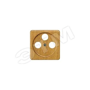 DELTA NATURE КЛЕН КРЫШКА РОЗЕТКИ ДЛЯ RF/TV/SAT 62X62MM 3 ОТВЕРСТИЯ - SIEMENS