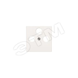 5TG1252-2 DELTA I-SYSTEM  АЛЮМИНЕВЫЙ МЕТАЛЛИК КРЫШКА РОЗЕТКИ ДЛЯ RF/TV/SAT 55X55MM 3 ОТВЕРСТИЯ