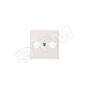 5TG1253 DELTA I-SYSTEM  АЛЮМИНЕВЫЙ МЕТАЛЛИК КРЫШКА РОЗЕТКИ ДЛЯ RF/TV/SAT 55X55MM 2 ОТВЕРСТИЯ