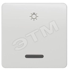 5TG7926 DELTA PROFIL СЕРЕБРЯНЫЙ  ВЫКЛЮЧАТЕЛЬ 1 КЛАВИША С СИМВОЛОМ   СВЕТ   И ОКНОМ