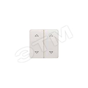 5TG7961 DELTA PROFIL ТИТАНОВО-БЕЛЫЙ  ВЫКЛЮЧАТЕЛЬ 2 КЛАВИШИ С   ВВЕРХ/ВНИЗ   СИМВОЛАМИ