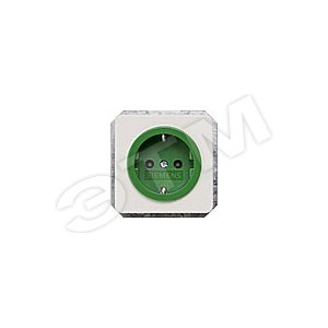 DELTA PROFIL АНТРАЦИТОВЫЙ РОЗЕТКА SCHUKO ЗЕЛЕНОЕ ГНЕЗДО 10A DC/16А AC 250В С БЕЗРЕЗЬБОВЫМИ КОНТАКТНЫМИ ЗАЖИМАМИ - SIEMENS