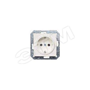 5UB1551 DELTA I-SYSTEM ЭЛЕКТРИЧЕСКИЙ БЕЛЫЙ РОЗЕТКА SCHUKO 10A DC/16A AC 250В C БЕЗРЕЗЬБОВЫМИ КОНТАКТ