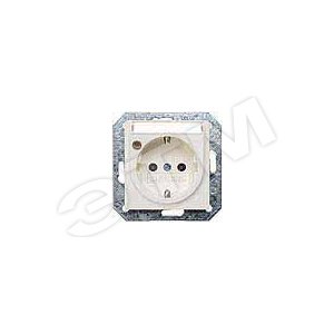 DELTA I-SYSTEM ЭЛЕКТРИЧЕСКИЙ БЕЛЫЙ РОЗЕТКА SCHUKO 10A DC/16A AC 250В C БЕЗРЕЗЬБОВЫМИ КОНТАКТНЫМИ ЗАЖИМАМИ С ИНДИКАЦИЕЙ СТАТУСА И ПОЛЕМ ДЛЯ НАДПИСИ ЭЛ.-МЕХ.ЧАСТЬ (5UB1561)