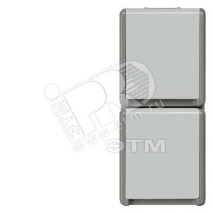 5UB4723 DELTA FLACHE РОЗЕТКА SCHUKO 2-МЕСТНАЯ С КРЫШКАМИ 10A DC/16А AC 250В IP44 ВЕРТИКАЛЬНОГО РАСПО - SIEMENS
