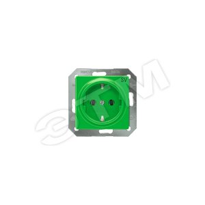 DELTA I-SYSTEM Розетка SCHUKO (SV) 10A DC/16А AC 250В контактные зажимы зеленая - SIEMENS