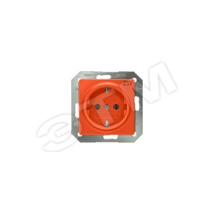 DELTA I-SYSTEM ОРАНЖЕВЫЙ РОЗЕТКА SCHUKO (ZSV) 10A DC/16А AC 250В C ЗАЩИТНЫМ КОНТАКТОМ C БЕЗРЕЗЬБОВЫМИ КОНТАКТНЫМИ ЗАЖИМАМИЭЛ.-МЕХ.ЧАСТЬ - SIEMENS