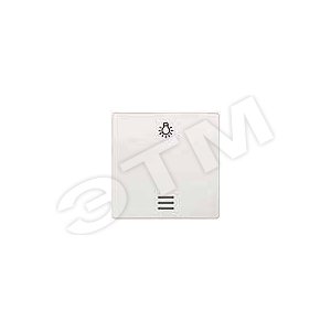 5TG6206 DELTA I-SYSTEM ТИТАНОВО-БЕЛЫЙ ВЫКЛЮЧАТЕЛЬ 1 КЛАВИША С ОКНОМ И СИМВОЛОМ   СВЕТ   55X55MM