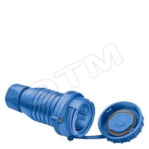 DELTA FLACHE СИНИЙ РОЗЕТКА SCHUKO 10А 250В IP68 С КРЫШКОЙ - SIEMENS