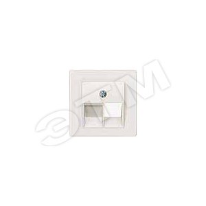 DELTA I-SYSTEM ЭЛЕКТРИЧЕСКИЙ БЕЛЫЙ КРЫШКА СИСТЕМНОЙ РОЗЕТКИ CAT. 3 1X8-ПОЛЮС. 55X55MM