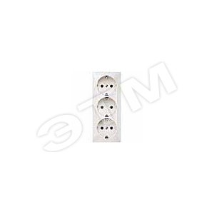 DELTA FLACHE ЭЛЕКТРИЧЕСКИЙ БЕЛЫЙ РОЗЕТКА SCHUKO 3-МЕСТНАЯ 10/16А 250В ЭЛ.-МЕХ.ЧАСТЬ (5UB3510) - SIEMENS