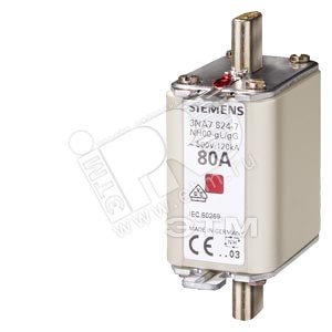 Вставка плавкая GL/GG с изолированными выступами для монтажа/демонтажа с индикатором размер 000 Iном=63A Uном=500В