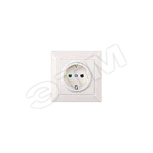 5UB1581 DELTA LINE ЭЛЕКТРИЧЕСКИЙ БЕЛЫЙ РОЗЕТКА SCHUKO 16A AC 250В  C БЕЗРЕЗЬБОВЫМИ КОНТАКТНЫМИ ЗАЖИМ - SIEMENS