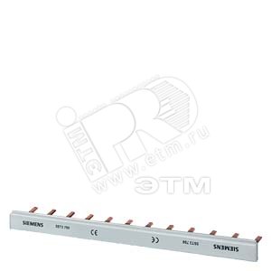 5ST3701 ШИНА ШТИФТОВОГО ТИПА БЕЗОПАСНАЯ ДЛЯ ПРИКОСНОВЕНИЯ 16КВ.ММ 1-ФАЗ. L=1016ММ БЕЗ КОНЦЕВЫХ ЗАГЛУ - SIEMENS