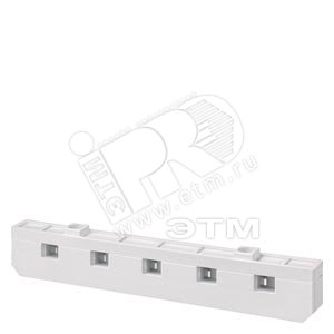 8GK9651-0KK00 ALPHA DIN 5-ПОЛЮСН. ШИННЫЙ ДЕРЖАТЕЛЬ Н=300ММ 5-ПОЛЮСН.РАССТ. МЕЖДУ ПОЛЮС.=40ММ ДЛЯ ШИН - SIEMENS
