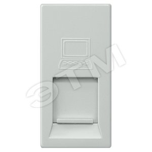 DELTA M-SYSTEM  АЛЮМИНИЕВЫЙ МЕТАЛЛИК МОДУЛЬНАЯ JACK РОЗЕТКА CAT5 RJ45 8/8 С ВЫКЛЮЧАТЕЛЕМ
