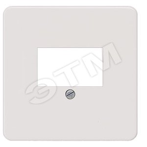 DELTA PROFIL СЕРЕБРО НАКЛАДКА РОЗЕТКИ TAE 65Х65ММ (5TG1760-2)