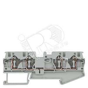 8WH2004-0AG01 КЛЕММА ПРОХОДНАЯ ПРУЖИННОЕ ПОДСОЕДИНЕНИЕ, 4 ПОДСОЕДИНЕНИЯ: 0.5 -4 MM2, ШИРИНА: 6.2 MM, - SIEMENS