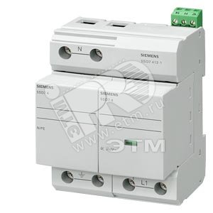РАЗРЯДНИК МОЛНИЕЗАЩИТЫ ТИП 1 ДЛЯ 2-WIRE NETWORKS (L,PEN), PLUG-IN PКРАСНЫЙECTION BLOCKS 1-ПОЛЮСА, 1+0 CIRCUIT W. REMOTE INDICATION CONTACT MOUNT. WIDTH 36MM - SIEMENS