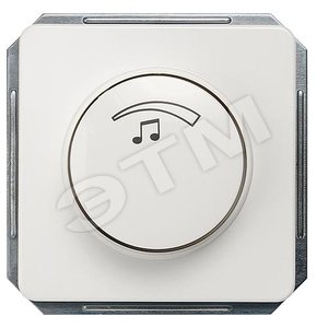 DELTA PROFIL ТИТАНОВО-БЕЛЫЙ РЕГУЛЯТОР ГРОМКОСТИ 27OM 3ВТ С КРЫШКОЙ 65X65MM И ПОВОРОТНОЙ РУЧКОЙ (5TG4801) - SIEMENS