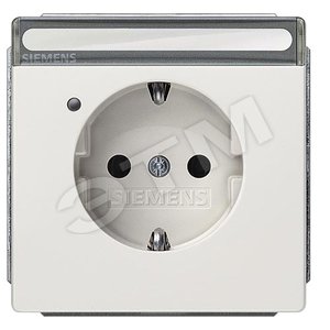 5UB1854 DELTA STYLE ТИТАНОВО-БЕЛЫЙ РОЗЕТКА SCHUKO 10A DC/16А AC 250В С ЗАЩИТНЫМ КОНТАКТОМ C ЗАЩИТНЫМ