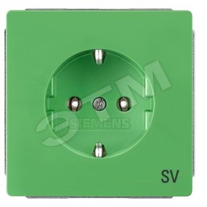5UB1826 DELTA STYLE РОЗЕТКА SV ЗЕЛЕНЫЙ - SIEMENS
