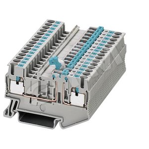 ИЗОЛИРОВАННАЯ НОЖЕВАЯ КЛЕММА РАЗМЕР 2,5 MM2 ШИРИНА 5,2 MM COLOUR GREY CLAMPING POINTS 2 - SIEMENS