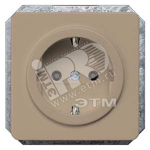 DELTA PROFIL БРОНЗА КРЫШКА РОЗЕТКИ БЕЗ ВСТАВКИ 65X65 MM - SIEMENS