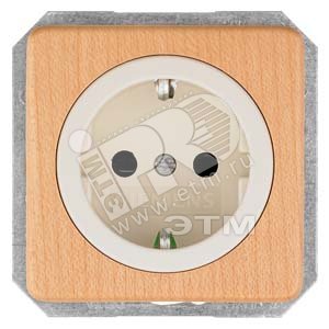 DELTA NATURE БУК КРЫШКА РОЗЕТКИ БЕЗ ВСТАВКИ С ДОП. ЗАЩИТОЙ ОТ ПОРАЖЕНИЯ 62X62 MM - SIEMENS