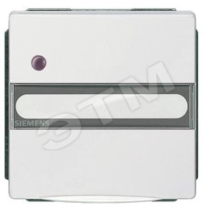 5UB1847 DELTA STYLE, TITANIUM WHITE SCHUKO SOCKET OUTL. 10/16A 250V STATUS DISPLAY, LABELING FIELD H - SIEMENS