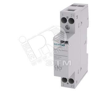 INSTA Контактор 1NO 1NC для AC 230/400V 20A катушка AC/DC24V (5TT5001-2) - SIEMENS