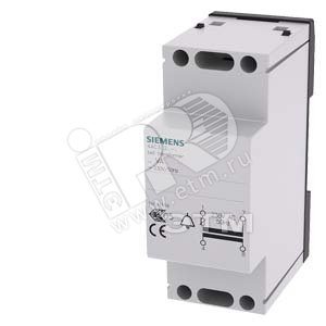 4AC3208-0 Трансформатор звонковый 8VA PRIM 230-240V AC, 50HZ, SEK 8V AC WITH PTC PROT 2 модуля - SIEMENS