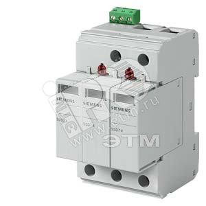 5SD7483-5 Ограничитель перенапряжений тип 2 втычные модули UC 750V AC 3П - SIEMENS