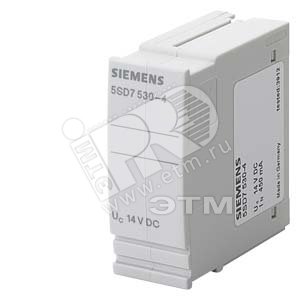 Ограничитель перенапряжений для 2 сигнальных линий UC=14V DC/9.8V AC IEC CATEGORY C1/C2/C3/D1 - SIEMENS