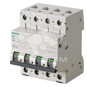 5SL4450-7 Выключатель автоматический 10KA, 4П, C50 - SIEMENS