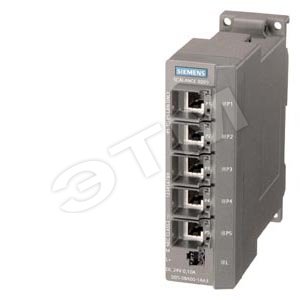 SIMATIC NET, SCALANCE X005TS, НЕУПРАВЛЯЕМЫЙ IE-КОММУТАТОР НАЧАЛЬНОГО УРОВНЯ, 5 X 10/100МБИТ/С RJ45 ПОРТОВ, РАСШИРЕННЫЙ ТЕМПЕРАТУРНЫЙ ДИАПАЗОН -40...+75 ГРАД. ЦЕЛЬСИЯ, С E1-СЕРТИФИКАТОМ, СВЕТОДИОДНАЯ ДИАГНОСТИКА, IP30, ПИТАНИЕ =24В, PROFINET-СОВЕ - SIEMENS