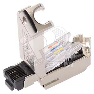SIMATIC NET IE FC RJ45 PLUG 145 Вилка-RJ45 с металлическим корпусом для систем быстрого подключения выход кабеля 145град. (10шт) - SIEMENS