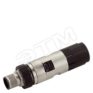 6GK1901-0DB30-6AA8 Разъем IE FC M12 Plug PRO 4X2 М12 (прочн. металлическим корпус). С осевым выводом - SIEMENS